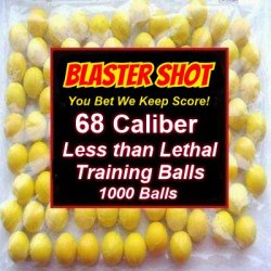 1000 Less than Lethal Balls for Self Defence Training