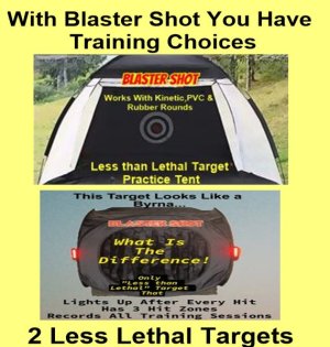 Targets for Less Lethal Launchers | 2 Choices with Blaster Shot