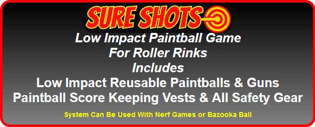Low Impact Paintball Game For Roller Rinks